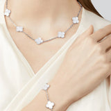 CLOVER | 10 Motive Silver Necklace