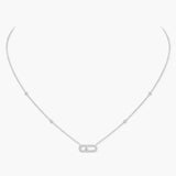 EXCLUSIVE | Mollyanne Diamanté Uno Necklace – Silver